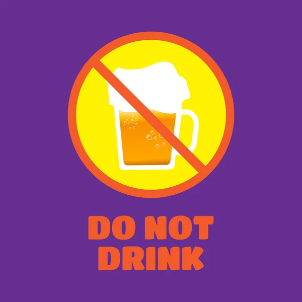 Ne buvez pas lorsque vous conduisez — Image vectorielle
