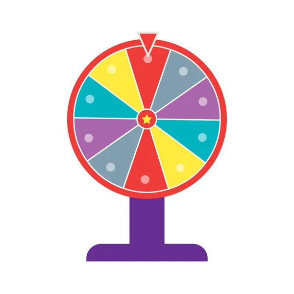 Wheel of fortune flat design — Stock Vector