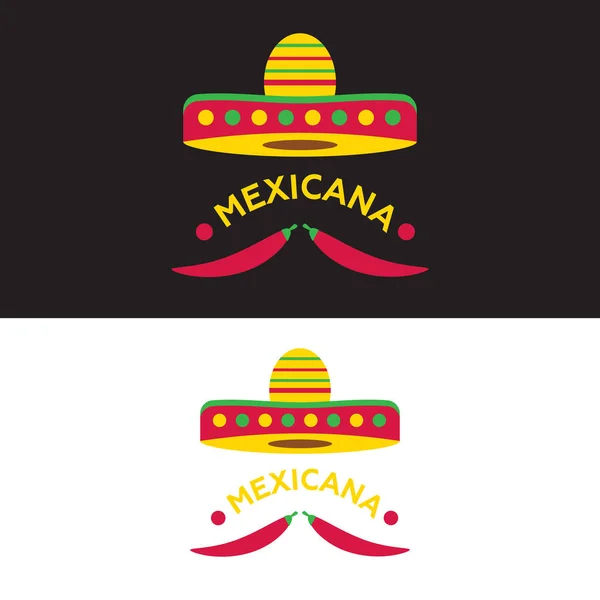 Mexikanische Lebensmittel-Logo. Vorlagenvektor für mexikanische Fastfood-Logos — Stockvektor