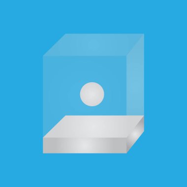 Temiz cam vitrin podyum spot ile. Vitrin boutiqu için