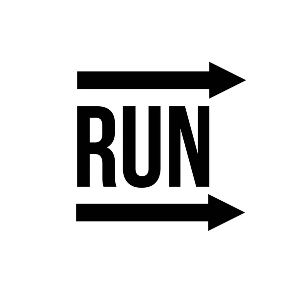 Logo vectoriel femme jogging pour club de fitness ou sport — Image vectorielle
