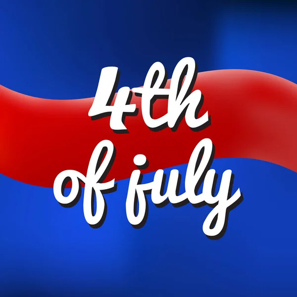 De vlag van de Verenigde Staten. Patriottische vakantie. USA vieren 4th of July. — Stockvector
