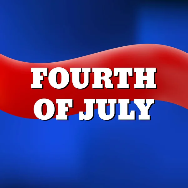 Feliz día de la independencia 4 de julio USA — Vector de stock