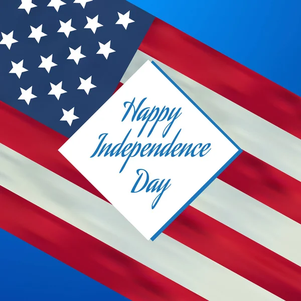 7 월 1776-2013의 빈티지 독립 기념일 행복 4 — 스톡 벡터