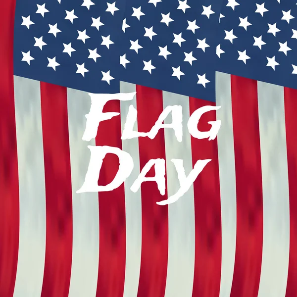 Glad Flaggans dag vector bakgrund. Glad Flaggans dag badge. — Stock vektor