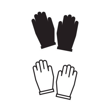 Doğrusal iş güvenliği ekipmanları simgeler