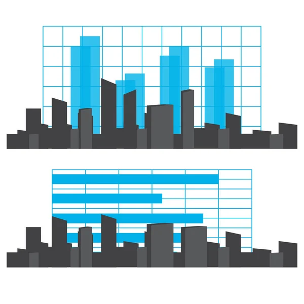 Informações sobre a cidade vector gráfico — Vetor de Stock