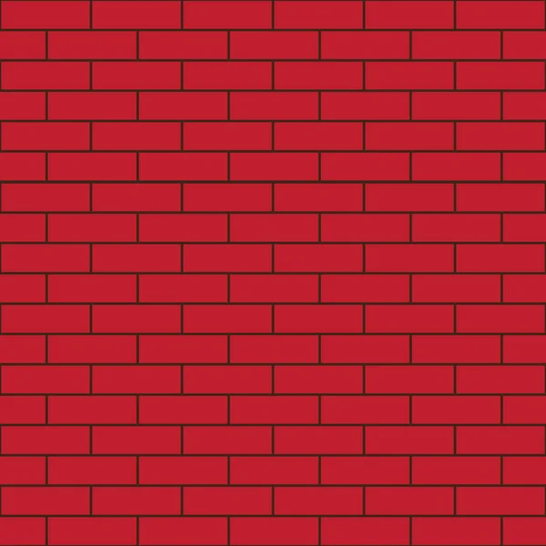 Vector de pared de ladrillo rojo — Archivo Imágenes Vectoriales