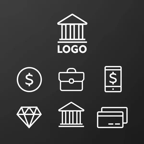 Технологія, розробка, архітектура Векторні ілюстрації Логотип — стоковий вектор