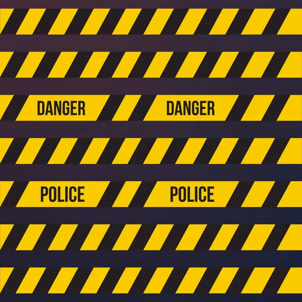 Vektör sarı plastik dikkatli bandı veya teyp uyarı ayarla.