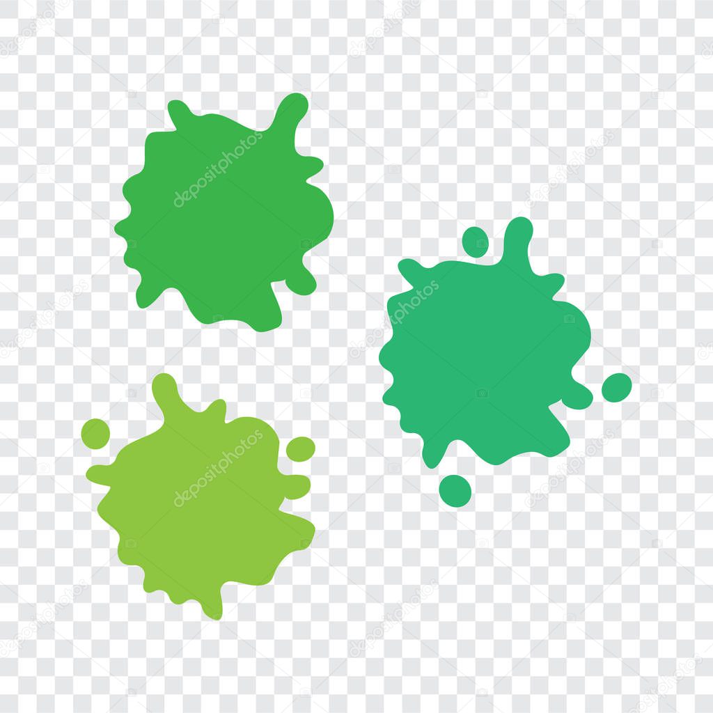 Background: slime transparent | Green slime vector set on checkered transparent background ...