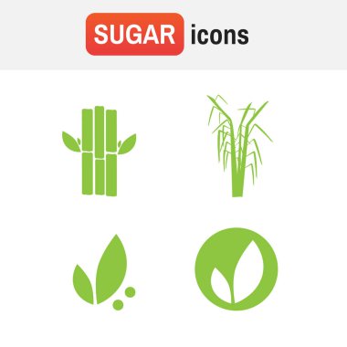 Şeker kamışı şeker kamışı. Şeker kamışı vektör simgeler