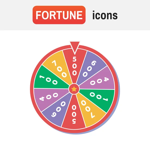 Wheel fortune spin. Wheel of fortune vector illustration — Stock Vector