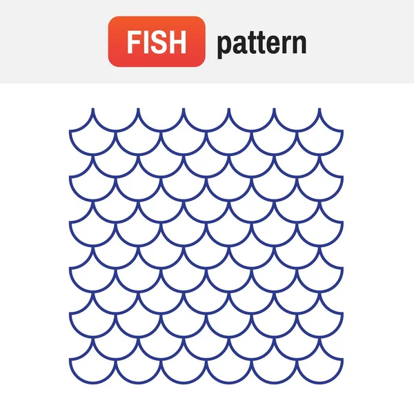 Vector patrón de peces. Fondo de peces vector textura — Vector de stock