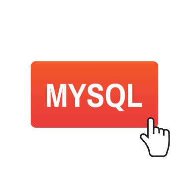 MySQL vektör simgesi. MySQL işareti illüstrasyon vektör