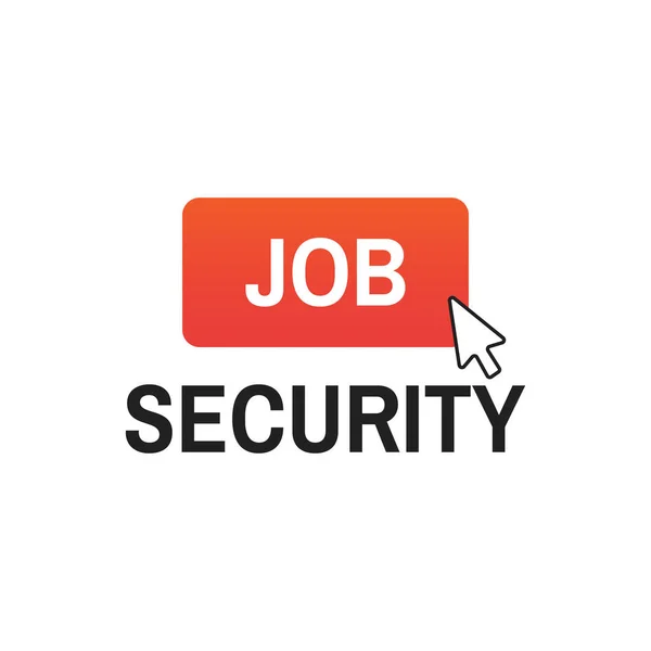 Security job sign. JOB SECURITY vector icon — Stock Vector