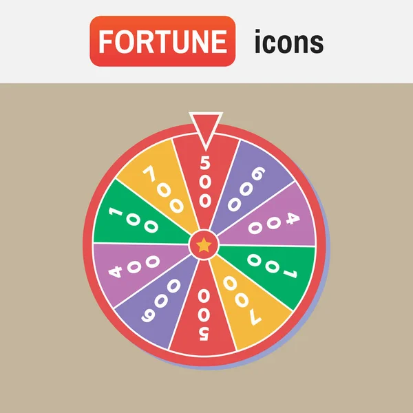 Wheel luck fortune. Wheel of fortune vector illustration — Stock Vector