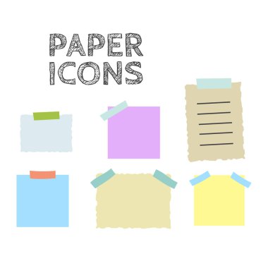 renkli yapışkan kağıt Not çizim seti