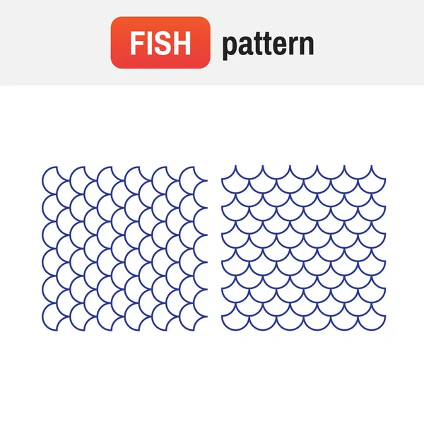 Patrón de peces. Textura de fondo pescado — Vector de stock