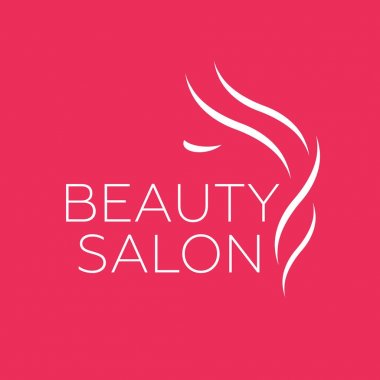 Kuaför Salonu, Güzellik Salonu, cosm için güzel kadın logo şablonu