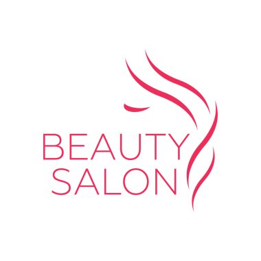 Kuaför Salonu, Güzellik Salonu, cosm için güzel kadın logo şablonu
