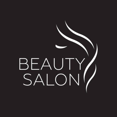 Kuaför Salonu, Güzellik Salonu, cosm için güzel kadın logo şablonu