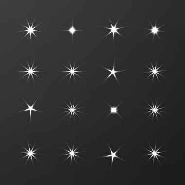 Simge ışıltı hattı. Parlak havai fişek, dekorasyon pırıltı, parlak fl