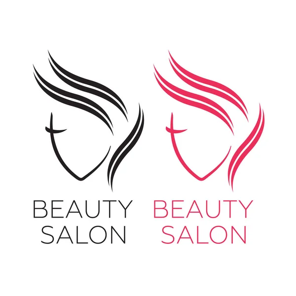 Piękna kobieta logo szablon dla salon fryzjerski, salon kosmetyczny, cosm — Wektor stockowy