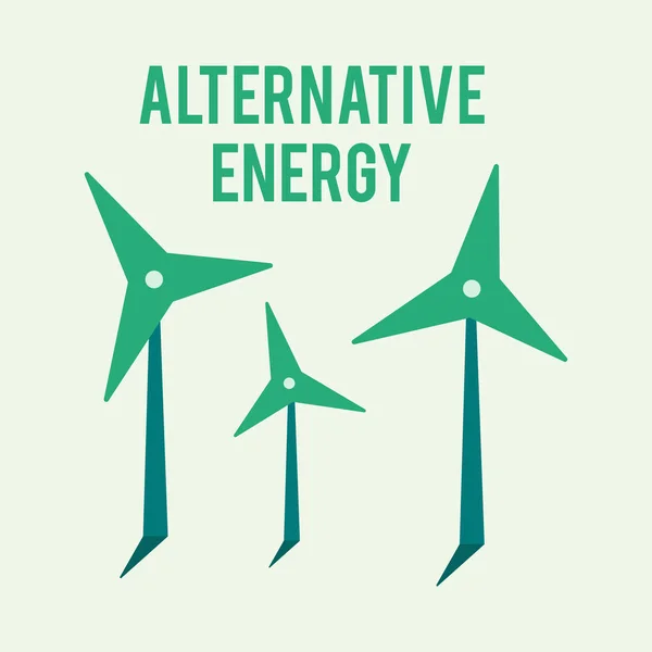 Hernieuwbare energie vectorillustratie. Hernieuwbare energieconcept ik — Stockvector