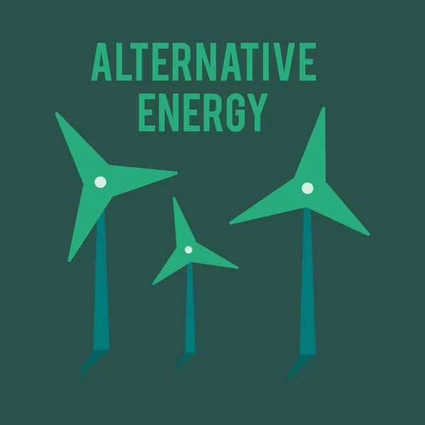 Hernieuwbare energie vectorillustratie. Hernieuwbare energieconcept ik — Stockvector