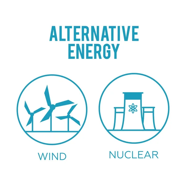 再生可能エネルギーのベクトル図です。再生可能エネルギーの概念私 — ストックベクタ