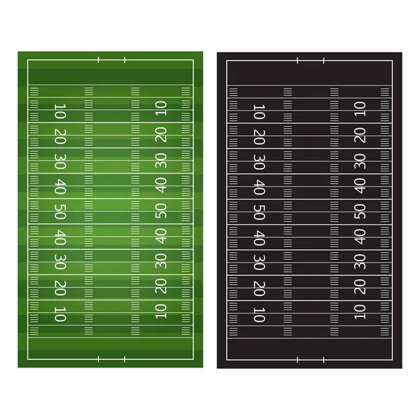 Fotbal nebo fotbal hry strategický plán izolované na tabuli ŽÁ — Stockový vektor
