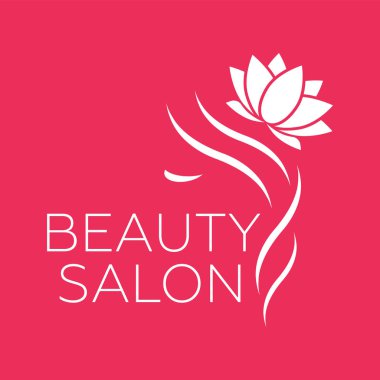 Kuaför Salonu, Güzellik Salonu, cosm için güzel kadın logo şablonu
