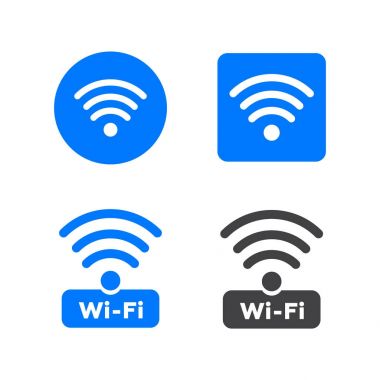 Kablosuz ve wifi simgeler. Kablosuz ağ simgesi wifi simgesi. Tel