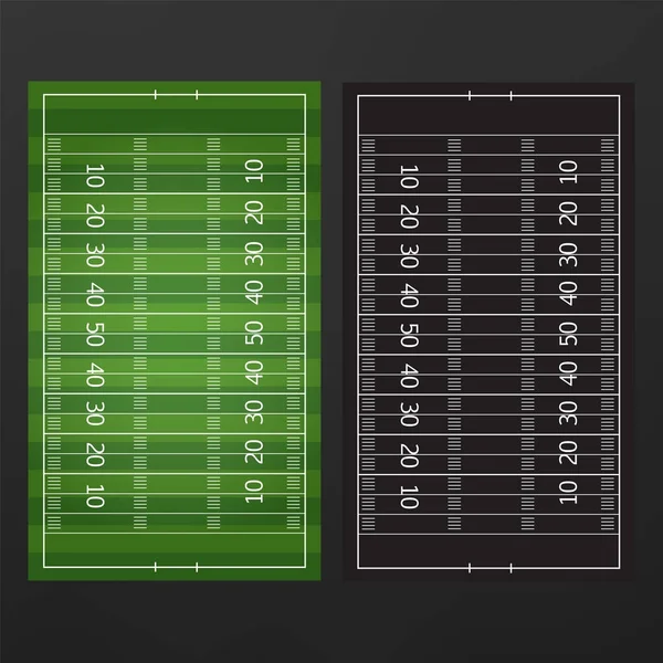 Fotbal nebo fotbal hry strategický plán izolované na tabuli ŽÁ — Stockový vektor