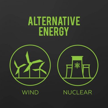 Yenilenebilir enerji vektör çizim. Yenilenebilir enerji kavramı ben