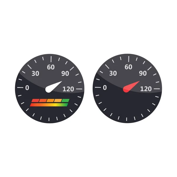 Guage icon. Indicatori de scor de credit și seturi vectoriale de măsurători. Scor — Vector de stoc