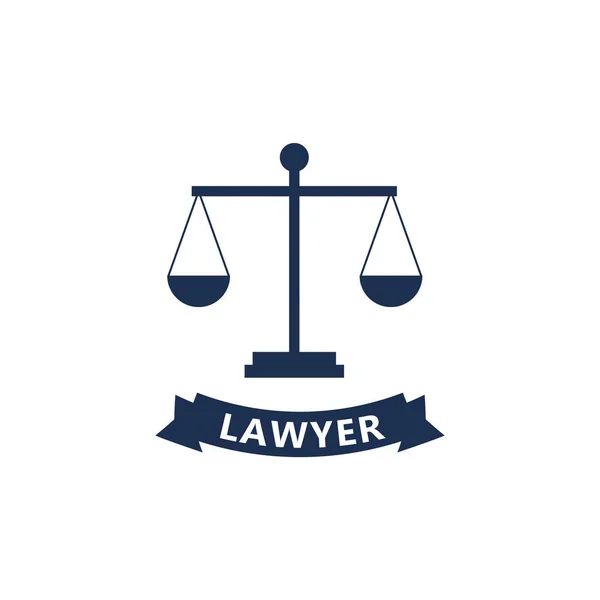 Lawyer concept. Lawyer icons in flat style. Lawyer sign and symb — Stock Vector