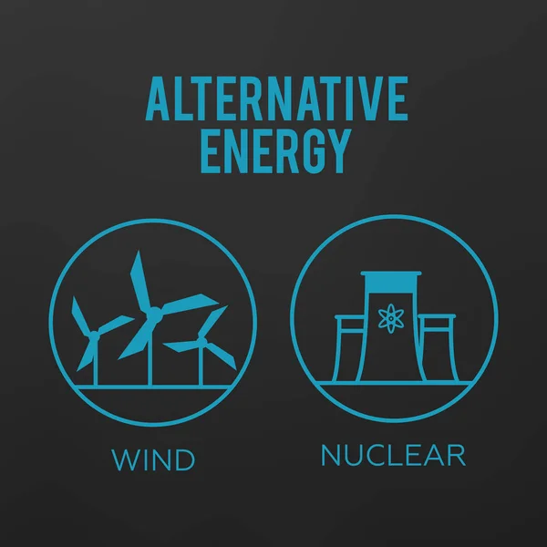 Renewable energy vector illustration. Renewable energy concept i — Stock Vector
