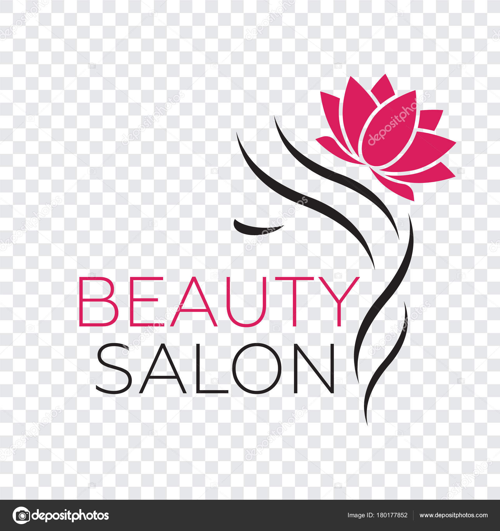 Modelo Logotipo Vetor Para Salão Cabeleireiro Vetor Cabelo ...