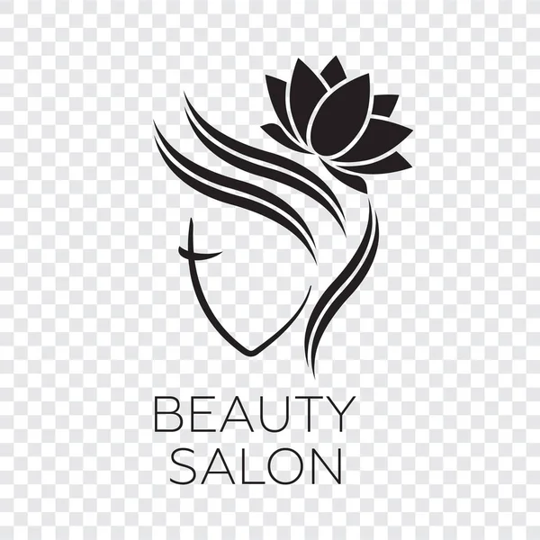 Hermosa Mujer Vector Logotipo Plantilla Para Salón Belleza Logo Procedimientos — Vector de stock