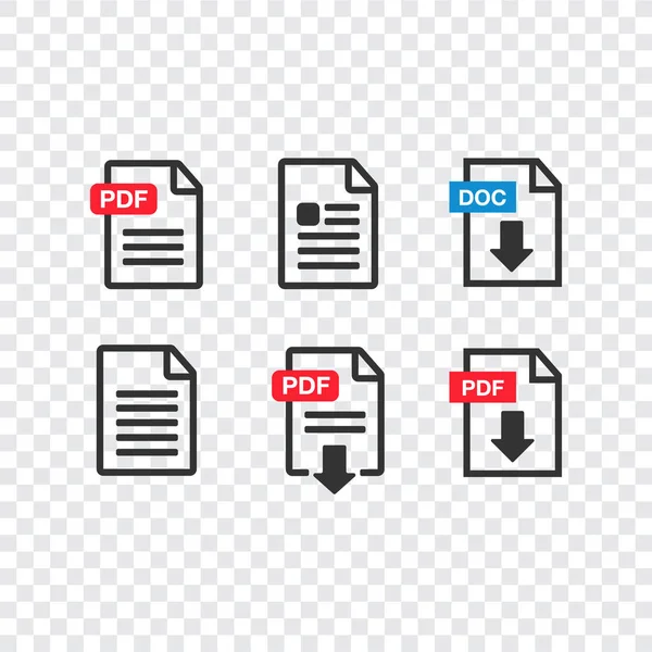 Fájl Letöltése Ikonra Opendocument Szöveg Jelkép Webes Formátum Információkat Pdf — Stock Vector