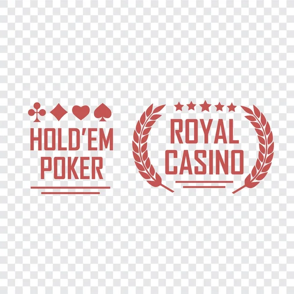 Jeu Signes Vectoriels Casino Machine Sous Symboles Vectoriel — Image vectorielle