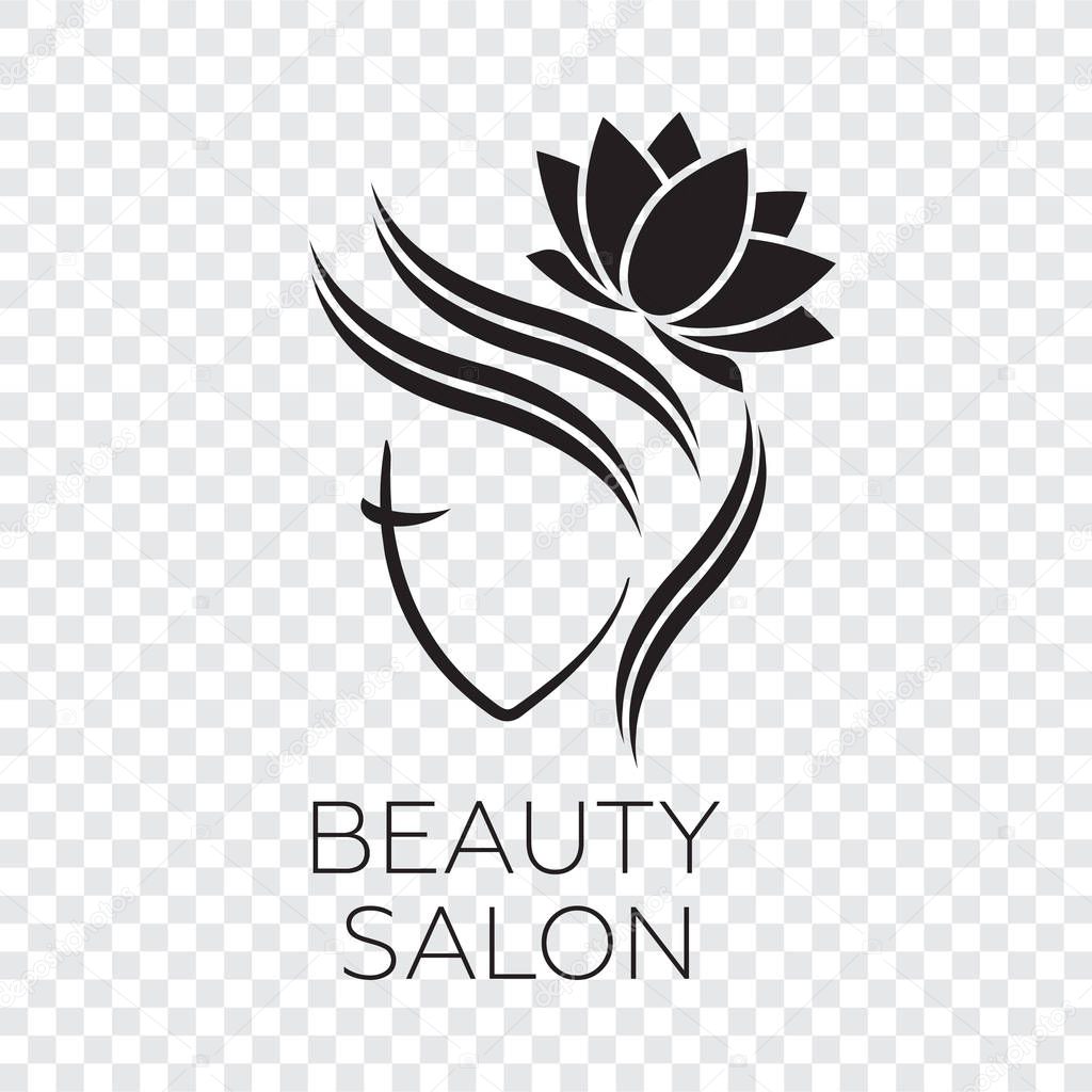 Beautiful Woman Vector Logo Template Hair Salon Logo Vector Cosmetic