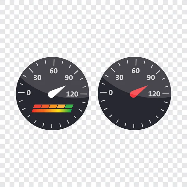 Icona Del Guage Indicatori Punteggio Credito Gauges Vector Set Icona — Vettoriale Stock