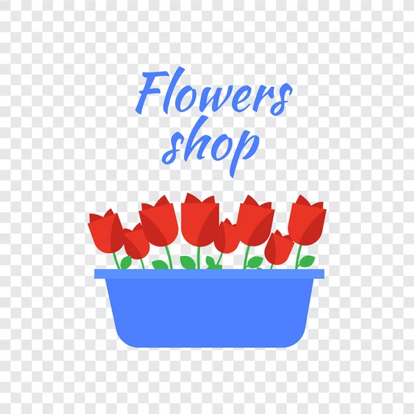 Bahar çiçekleri. Sevimli vektör bahar çiçekleri simgeler. Basit çiçek — Stok Vektör