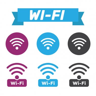 Kablosuz ve wifi simgeler. Kablosuz ağ simgesi wifi simgesi. Tel
