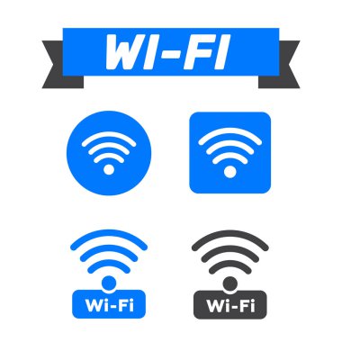 Kablosuz ve wifi simgeler. Kablosuz ağ simgesi wifi simgesi. Tel