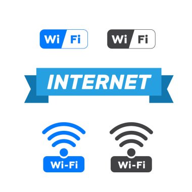 Kablosuz ve wifi simgeler. Kablosuz ağ simgesi wifi simgesi. Tel