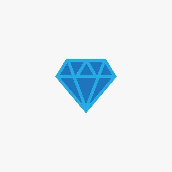 Diamant flache Vektorsymbole. Brillantes Vektorsymbol — Stockvektor